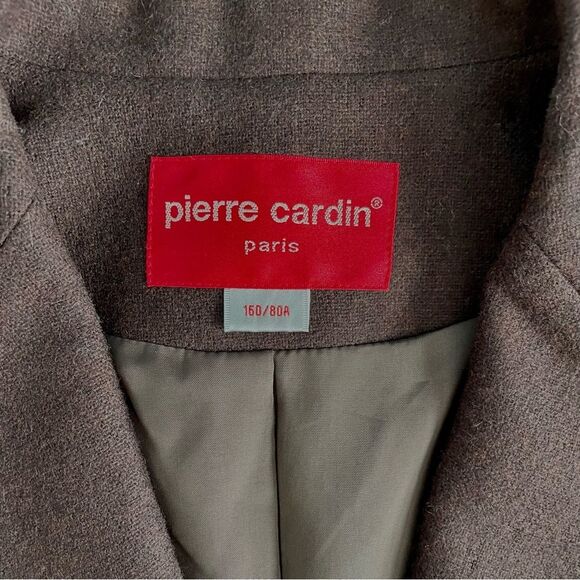 Pierre Cardin 1970s Notched Lapels Single-Breasted Jacket Chocolate Sz 80A IT4 - Picture 8 of 13